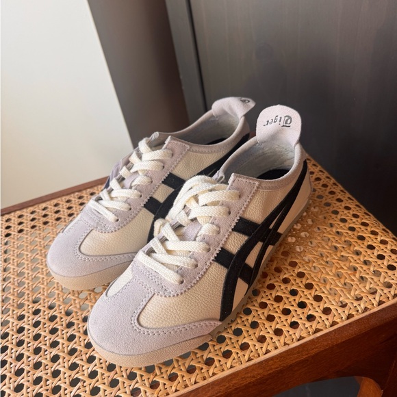 Beige and Black Sneakers - Picture 2 of 6